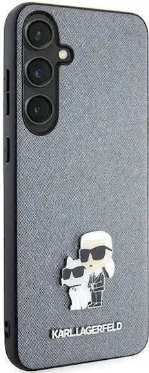 Karl Lagerfeld Saffiano Karl Back Cover Plastic / Leather Gray (Galaxy S24+)