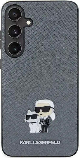 Karl Lagerfeld Saffiano Karl Back Cover Plastic / Leather Gray (Galaxy S24+)