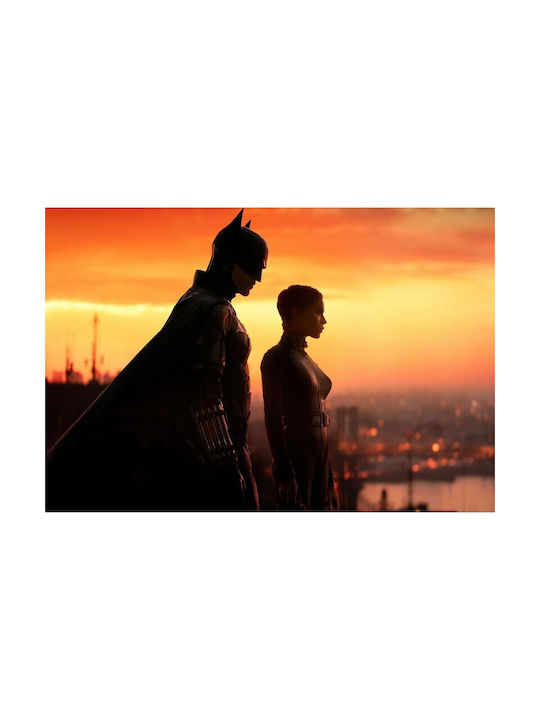 Αφίσα Robert Pattinson As Batman And Zoe Kravitzs As Catwoman The Batman 2022 90x61cm Αφίσα Robert Pattinson As Batman And Zoe Kravitzs As Catwoman The Batman 2022 90x61cm