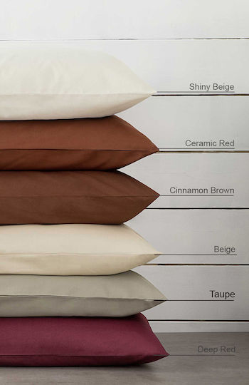 Nima Unicolors Σεντόνι Υπέρδιπλο 240x260εκ. Taupe