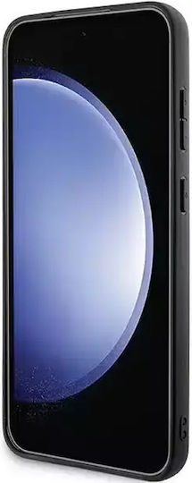 BMW Signature Leather Crossing Lines Pattern Back Cover Δερμάτινο Μαύρο (Galaxy S24)