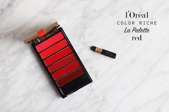 L'Oreal Paris Color Riche La Palette Палитра Червило Прозрачен Червено 6gr