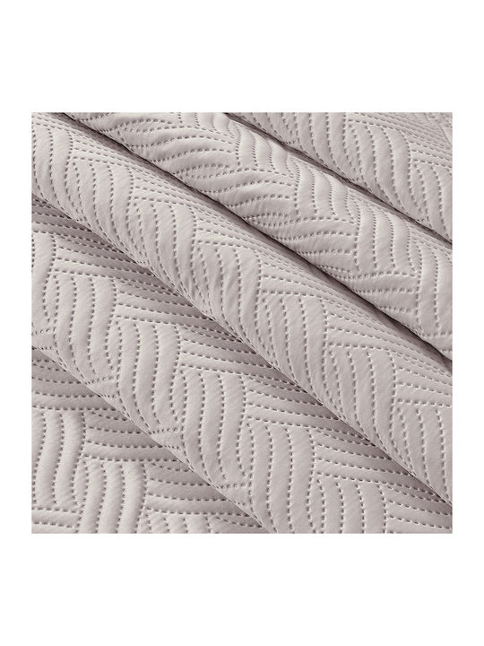 Beauty Home Mab Art 12316 Tagesdecken Übergröße Microsatin Amethyst 230x250cm 3Stücke