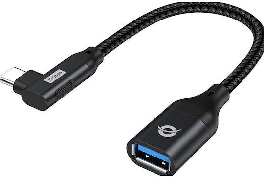 Conceptronic Конвертор USB-C мъжки към USB-A женски Черен 1бр ABBY19B