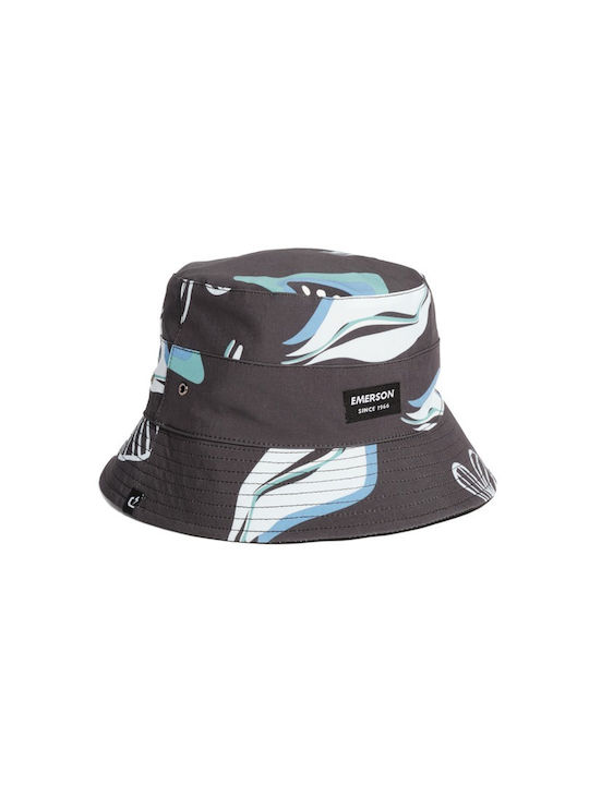 Emerson Υφασμάτινo Ανδρικό Καπέλο Στυλ Bucket Black/Black