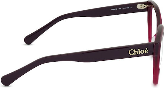 Chloe Acetate Eyeglass Frame Purple CH0241O 003