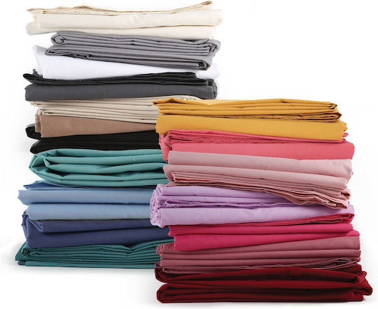 Nef-Nef Homeware Sheet Semi Double with Elastic 120x200+30cm. Basic Apple