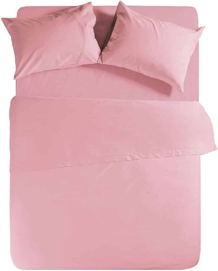 Nef-Nef Homeware Basic King Size 180x200+35εκ. με Λάστιχο Pink