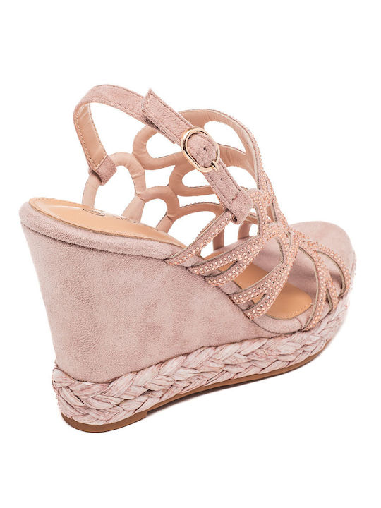 Laura Virgili Women's Platform Shoes Pink