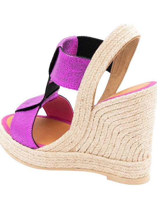 Damenplattformen Beige