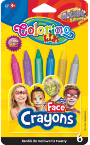 Gesichts-Kreiden 6 Metallic-Farben Colorino