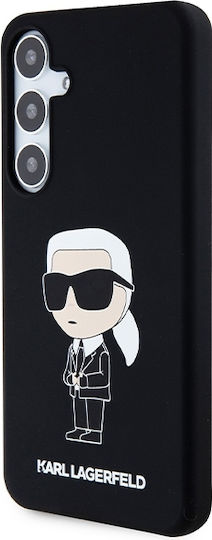 Karl Lagerfeld Ikonik Umschlag Rückseite Kunststoff / Silikon Schwarz (Galaxy S24)