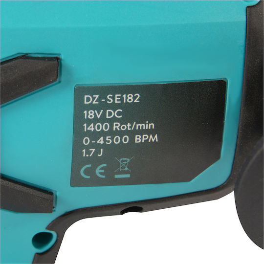 Detoolz Ciocan rotopercutor Baterie Fără perii 18V Solo cu Suport SDS Plus DZ-SE182