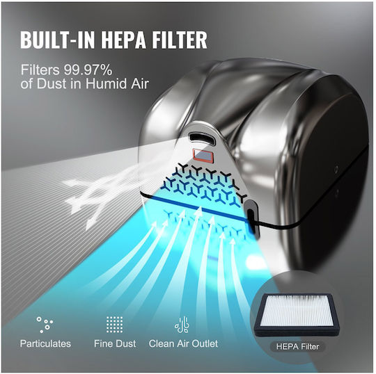 Vevor Hand Dryer Stainless Steel with Sensor in Silver Colour 1.8kW BGSGSJBXGZDGAR9TKV2