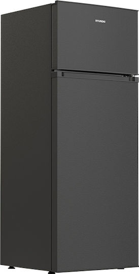 Hyundai Ψυγείο Δίπορτο 210lt Υ143xΠ55xΒ55εκ. Inox HRDS23-2631B