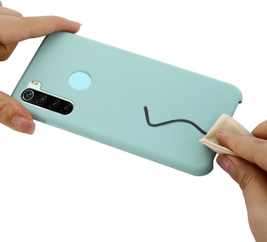 Pure Color Liquid Back Cover Σιλικόνης Μπλε (Galaxy Note 8Redmi Note 8 2021)