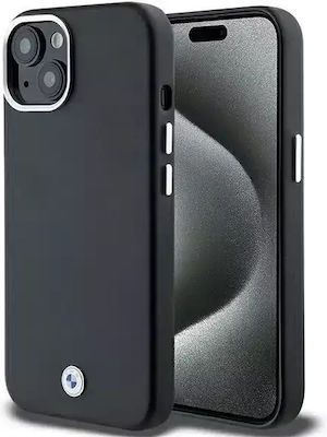 Wrapped Back Cover Silicone / Plastic / Leather Black (iPhone 13)