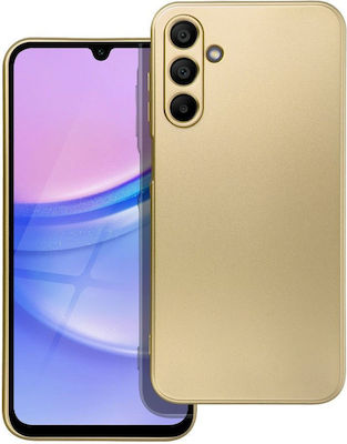 Umschlag Rückseite Metallisch / Silikon Gold (Samsung A15 5G)