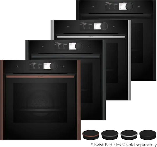 Neff Φούρνος άνω Πάγκου 71lt Π59.6εκ. Metallic Silver