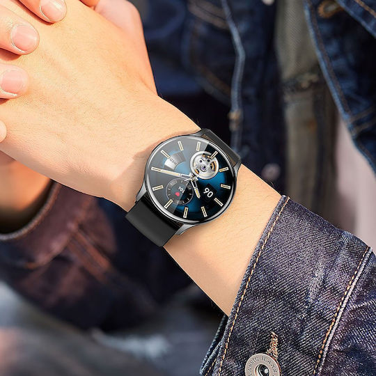 Hoco Y15 Aluminium Smartwatch with Heart Rate Monitor (Black)