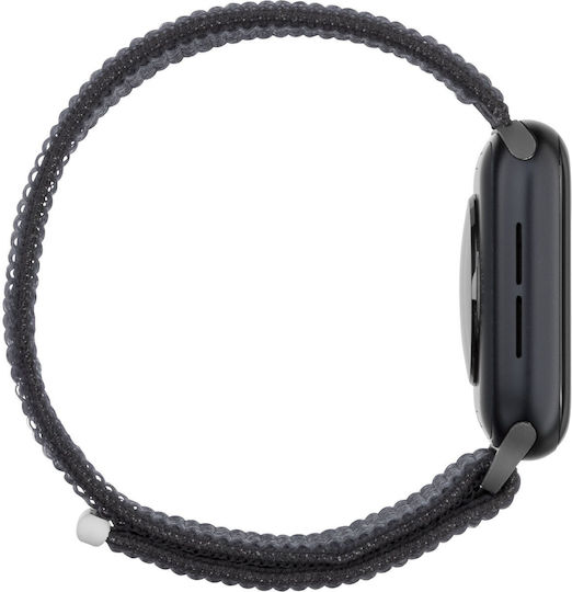 Apple Watch SE 2023 Aluminium 44mm Waterproof with Heart Rate Monitor (Midnight with Midnight Sport Loop)