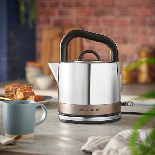 Russell Hobbs Distinctions Βραστήρας 1.5lt 2400W Ασημί