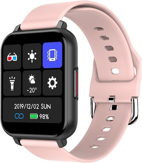 T55 Smartwatch mit Pulsmesser (Rosa)
