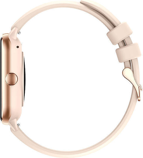 Colmi C61 Aluminium Smartwatch mit Pulsmesser (Rosa)
