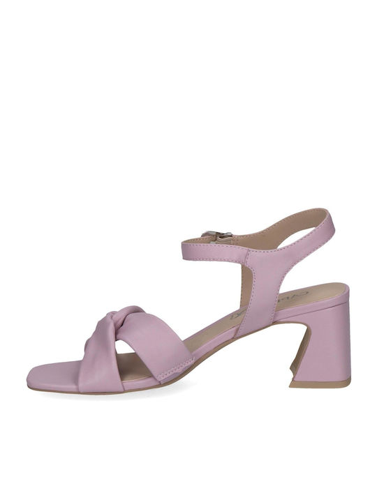 Caprice Leder Damen Sandalen in Lila Farbe