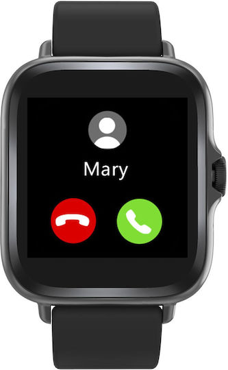 Denver SW-156 Smartwatch με Παλμογράφο (Μαύρο)
