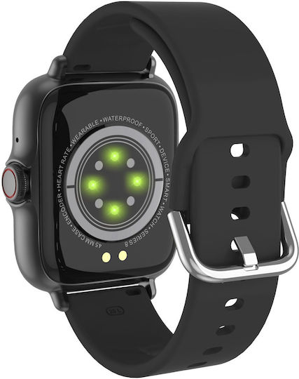 Denver SW-156 Smartwatch με Παλμογράφο (Μαύρο)