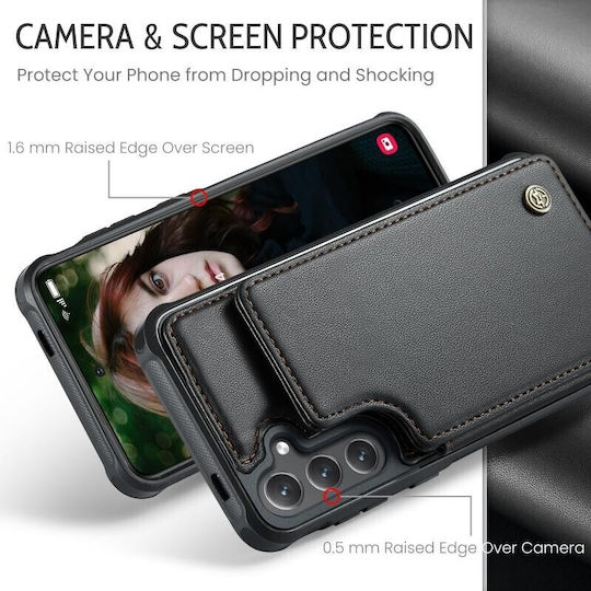 Luminus Brieftasche Kunststoff Schwarz (Galaxy S24Nokia C22)