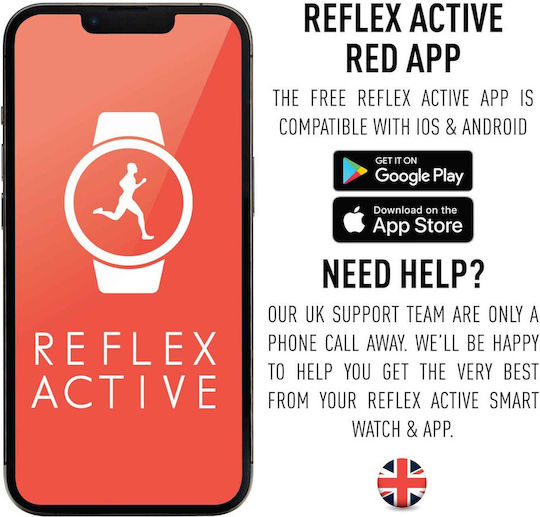 Reflex Active Series 25 Stainless Steel 38mm Smartwatch with Heart Rate Monitor (Navy Gold)