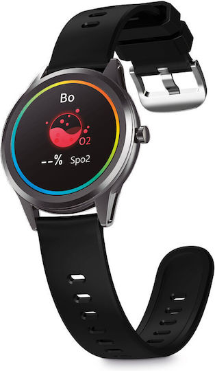 Ksix Globe Aluminium 44mm Smartwatch με Παλμογράφο (Γκρι)