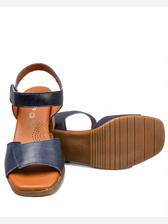 Madison Leather Sandals Navy Blue