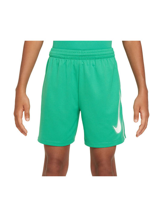 Nike Αθλητικό Παιδικό Σορτς/Βερμούδα Dri-Fit Graphic Training Πράσινο