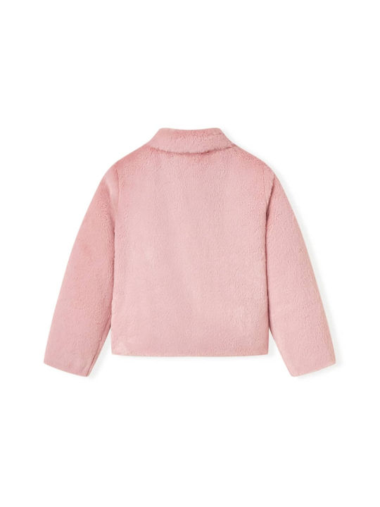 vidaXL Kids Fur Coat Pink