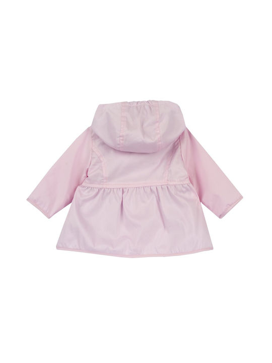 Chicco Kids Trench Coat with Hood Pink