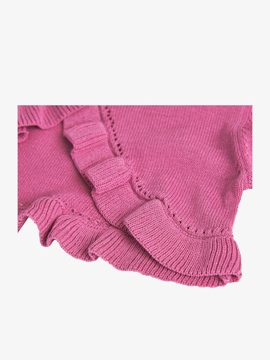 Kinderstrickjacke Gestrickt fuchsia