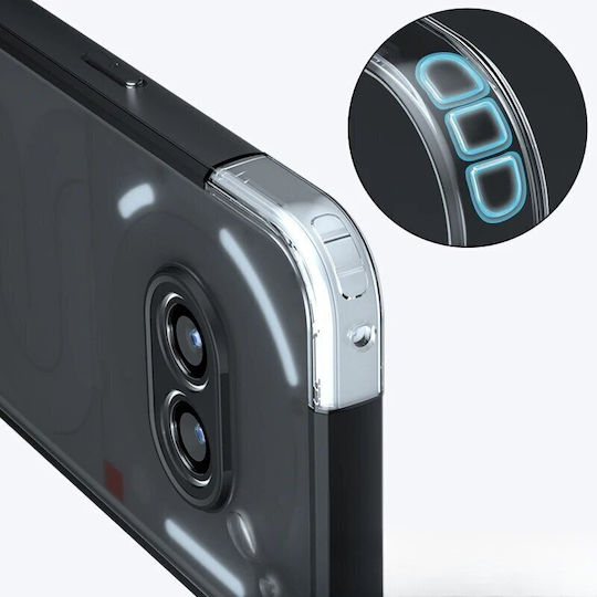 Back Cover Σιλικόνης Μαύρο (Nothing Phone 2a, Fusion Hybrid)