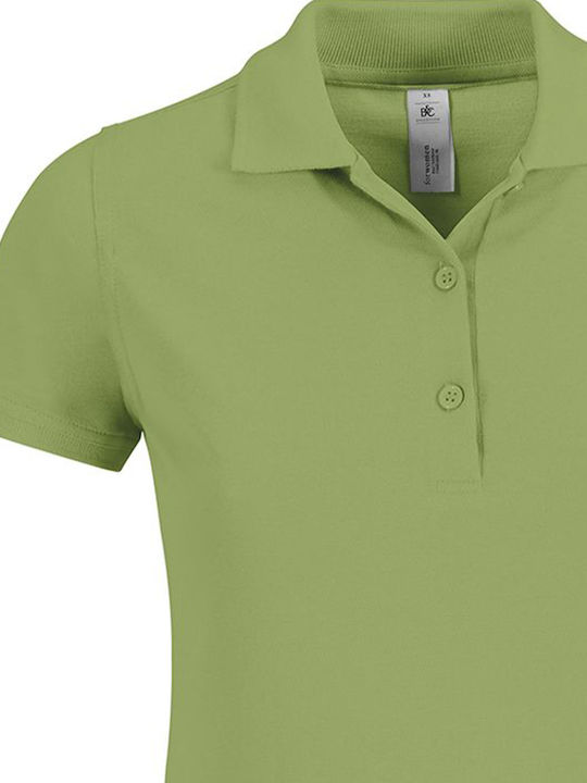 B&C Women's Short Sleeve Promotional Blouse Pistachio