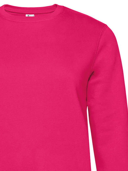 B&C Queen Women's Long Sleeve Promotional Blouse Magenta Pink WW01Q-309