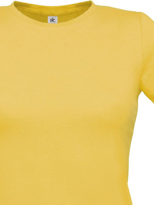 B&C Women's Short Sleeve Promotional T-Shirt Used Yellow