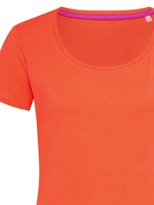 Stedman Claire Women's Short Sleeve Promotional T-Shirt Salmon