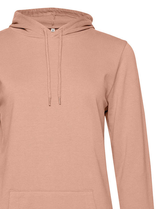 B&C Werbe-Hoodie in Beige Farbe