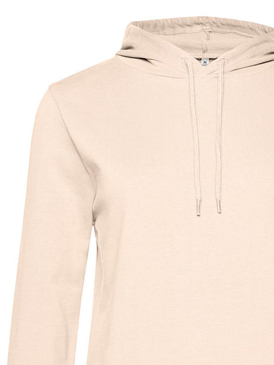 B&C Werbe-Hoodie in Beige Farbe