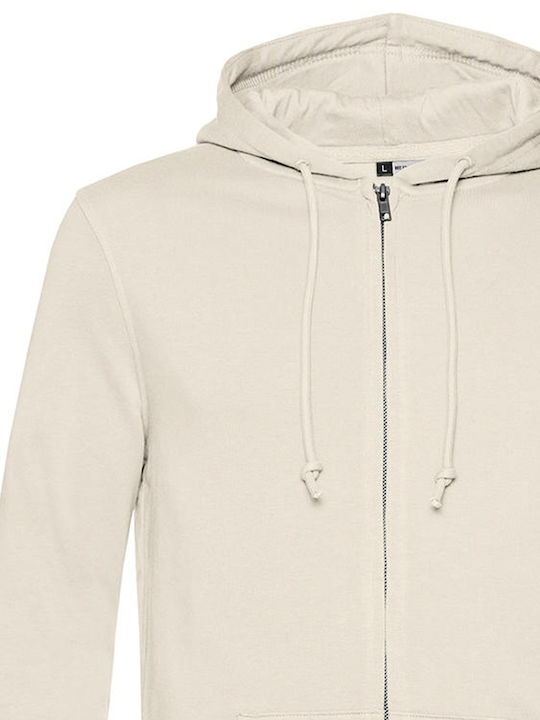 B&C Werbe-Hoodie in Beige Farbe