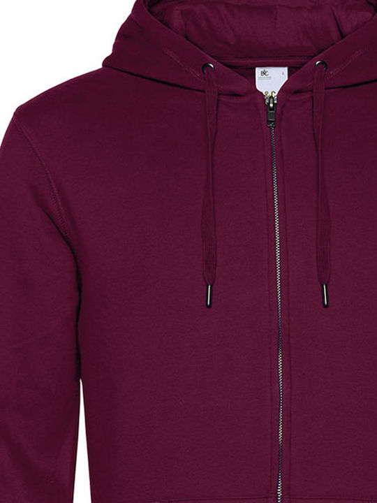 B&C King Werbe-Hoodie Dark Cherry