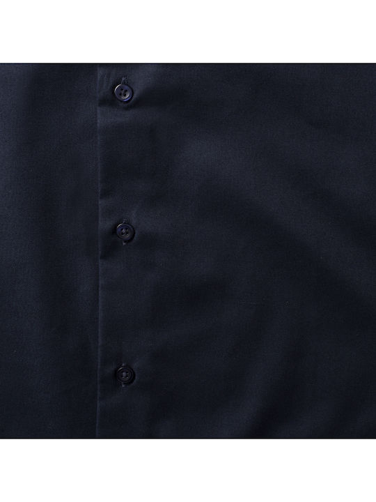 Men's Long Sleeve Shirt in Regular Fit Navy Blue