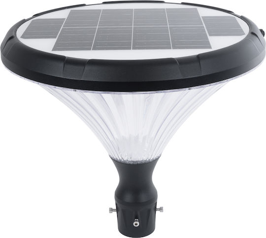 GloboStar Ηλιακό Φωτιστικό Δαπέδου Φανάρι 40W 550lm Ψυχρό Λευκό 6000K με Φωτοκύτταρο IP65